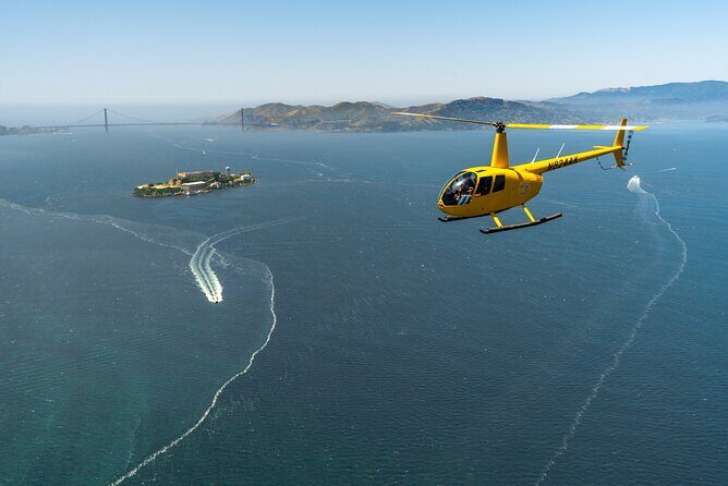 Alcatraz City Sites Helicopter Adventure - Sausalito from Above: Houseboats and the Richardson Bay Side