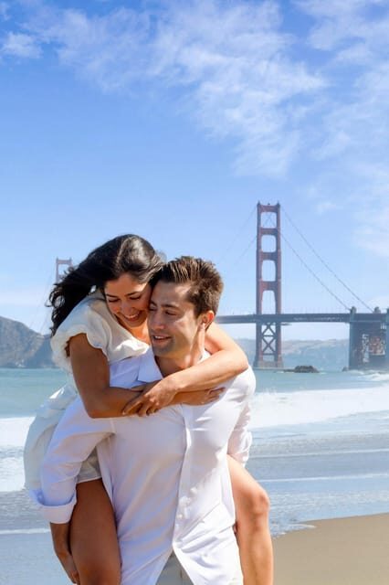 Portrait Session at Golden Gate Bridge SF - Golden Gate Bridge Focus: Getting the Landmark in Frame Correctly