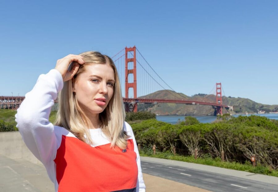 Portrait Session at Golden Gate Bridge SF - Meet at East Battery Parking and Plan for the Right Spot