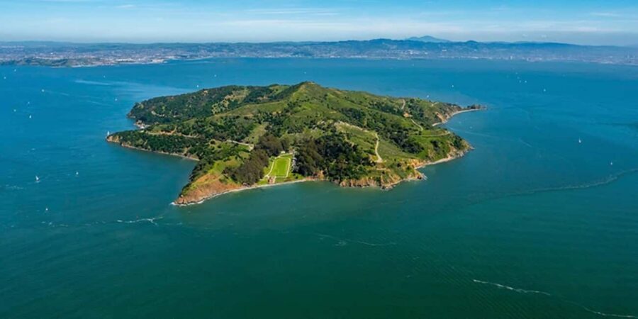 San Francisco: Alcatraz & Angel Island Ticket, Ferry & Tour - Golden Gate views on the Angel Island ferry and trails