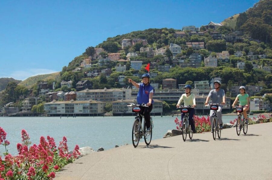 San Francisco: Bike Tour with Muir Woods and Sausalito Visit - Pedaling from Fisherman’s Wharf toward Sausalito: the easy-start route