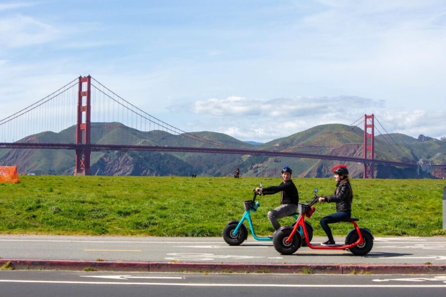 San Francisco: Electric Scooter Rental with GPS Storytelling - Presidio and Marina District return: don’t rush the last stretch