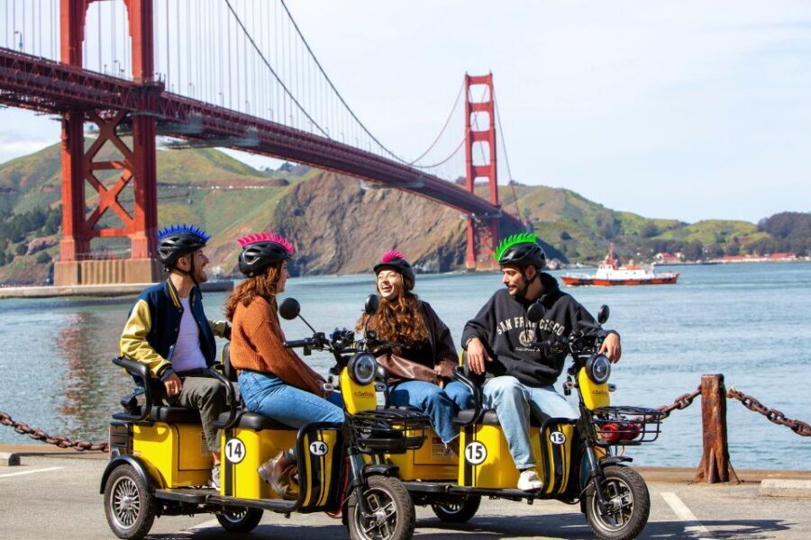 San Francisco: Electric Scooter Rental with GPS Storytelling - GoRide GPS storytelling: directions plus audio facts