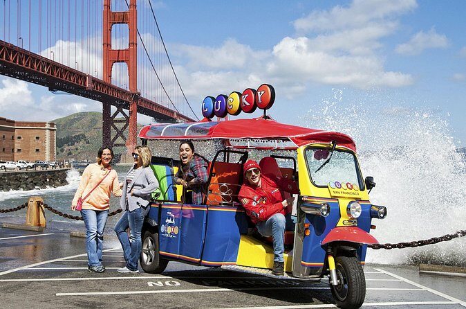 San Francisco Private Group City Tour 2.5 Hours - Lucky Tuk Tuk - Chinatown through Dragon Gate to Umbrella Alley: color, quick steps, big payoff